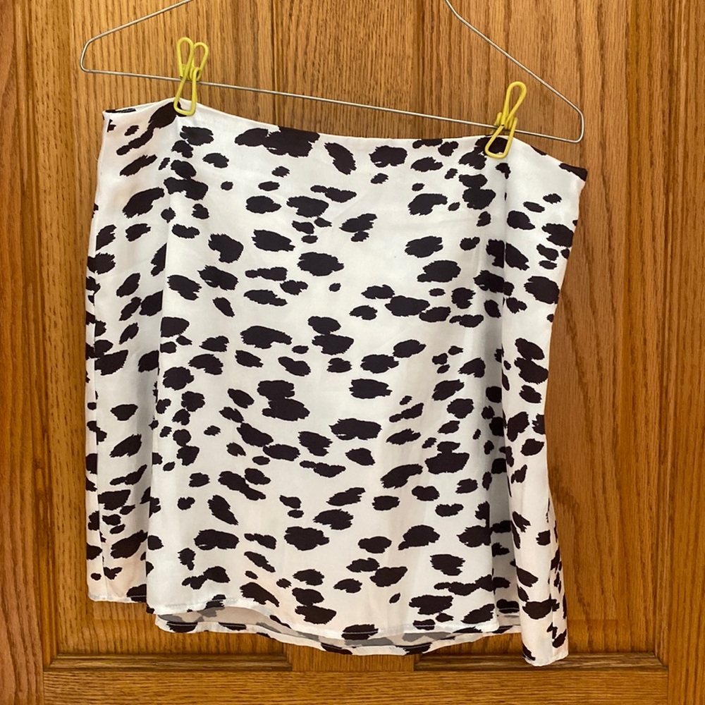Cow print skirt • worn twice